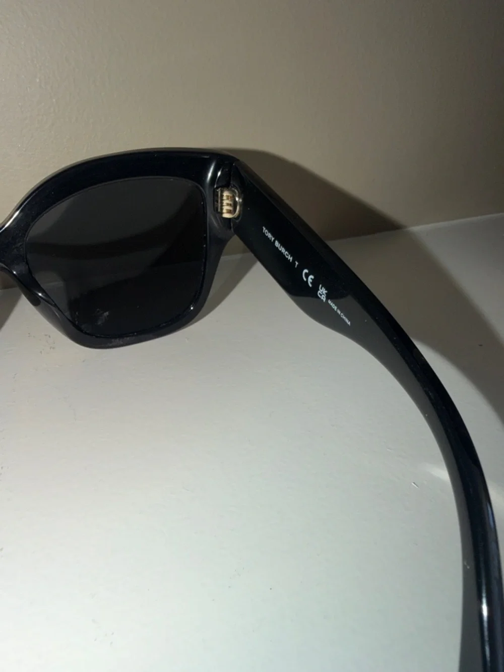 Tory Burch Black Sunglasses with White Trim - Women's - Picture 5 of 9